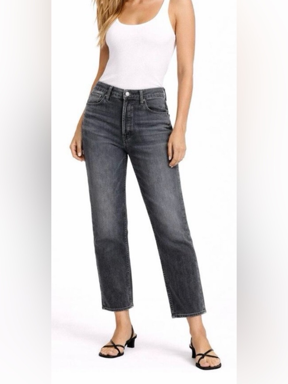 MOTHER The Tomcat in Say You’re Sorry Wash straight jeans gray 31